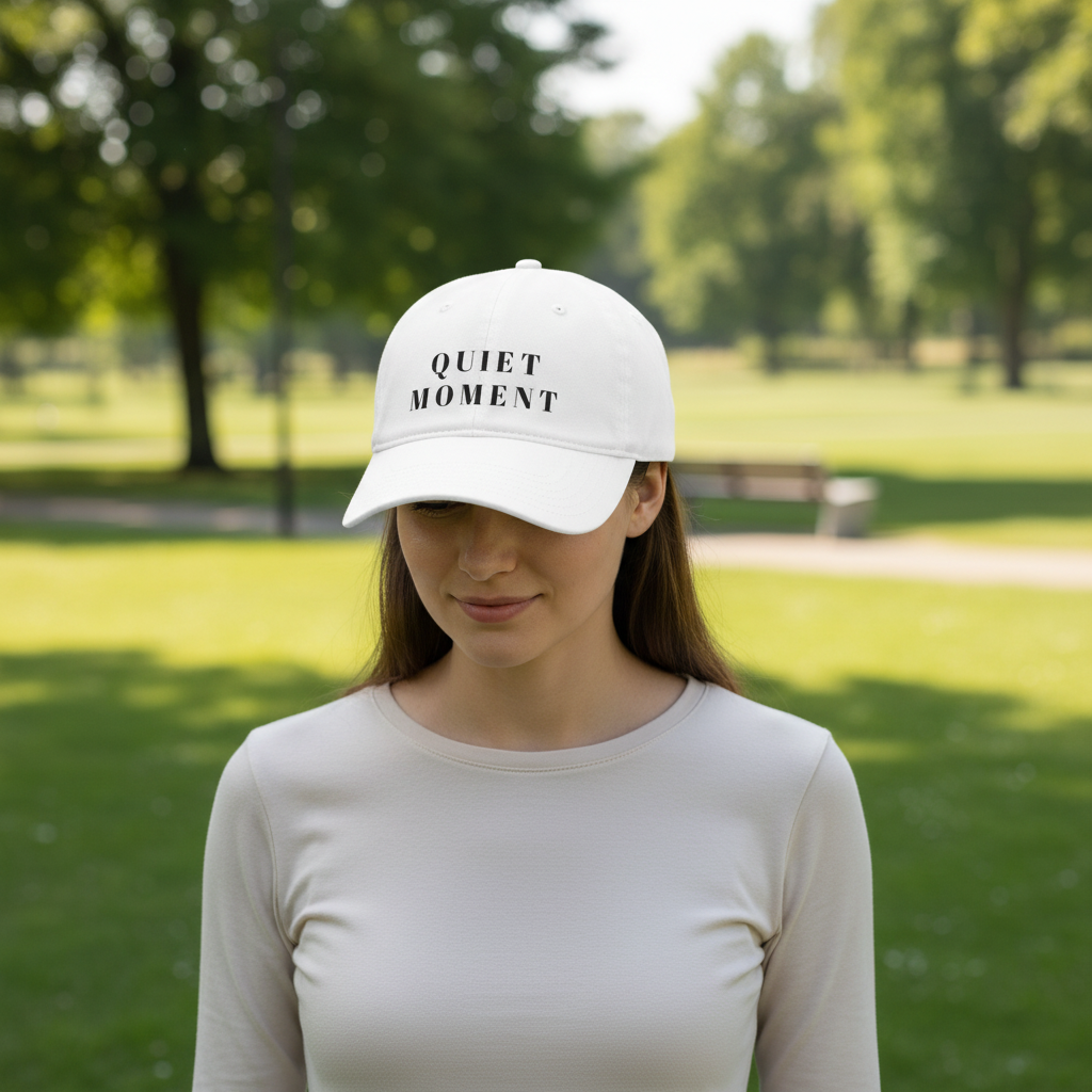 White – Quiet Moment Cap Lifestyle
