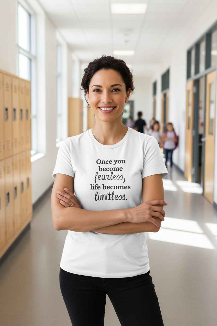 Once You Become Fearless, Life Becomes Limitless — T-shirt